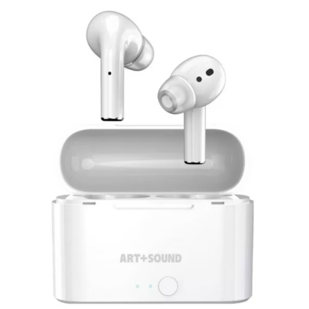 ART+SOUND Wireless Earbuds in White